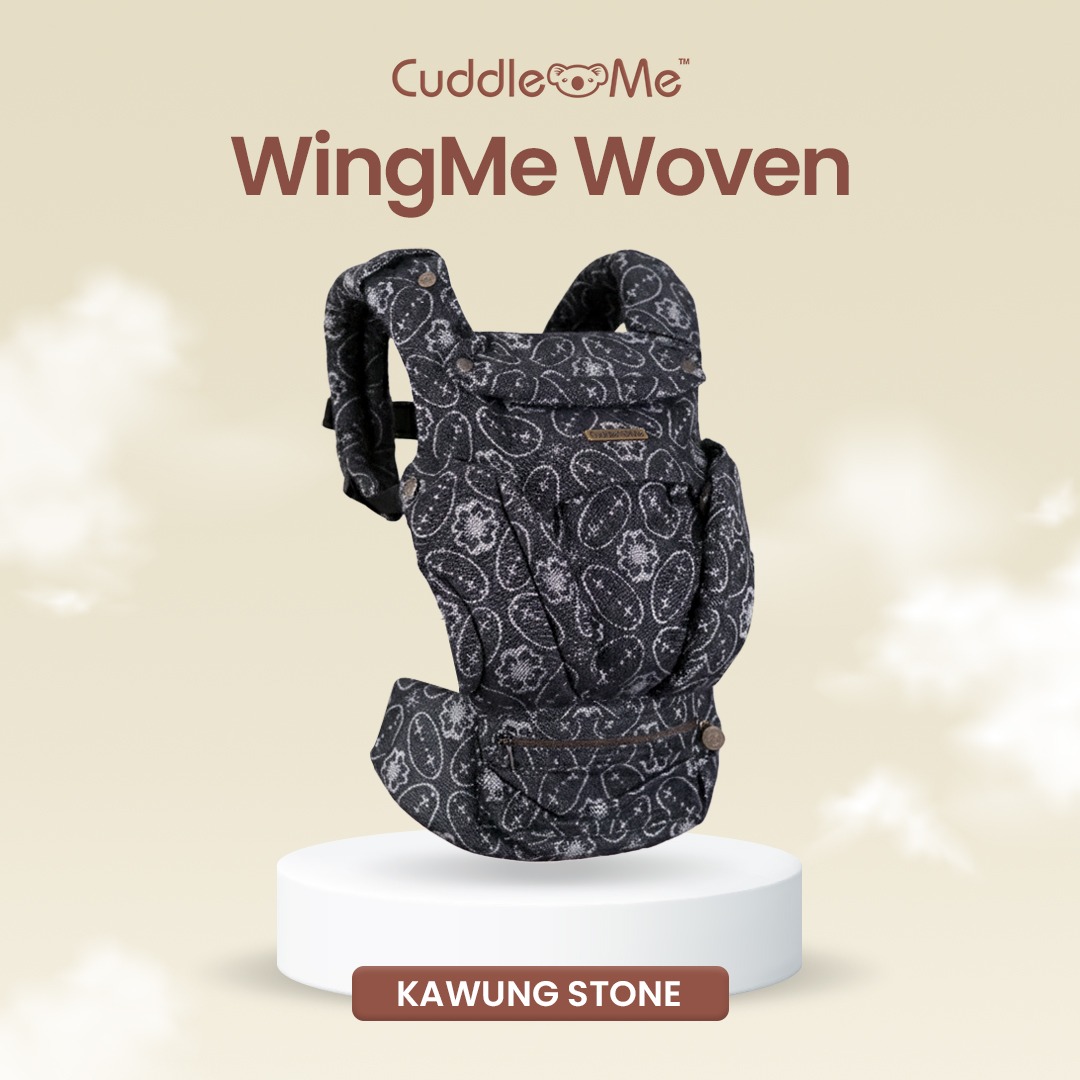 WingMe Cuddleme POP art Heritage carrier Gendongan Bayi Newborn Kangguru tanpa Hipseat hadap luar M shape