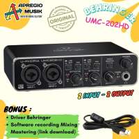 Soundcard Behringer UMC202HD UMC 202HD UMC202 HD UMC 202 HD USB audio interface recording 2 input 2 ouput