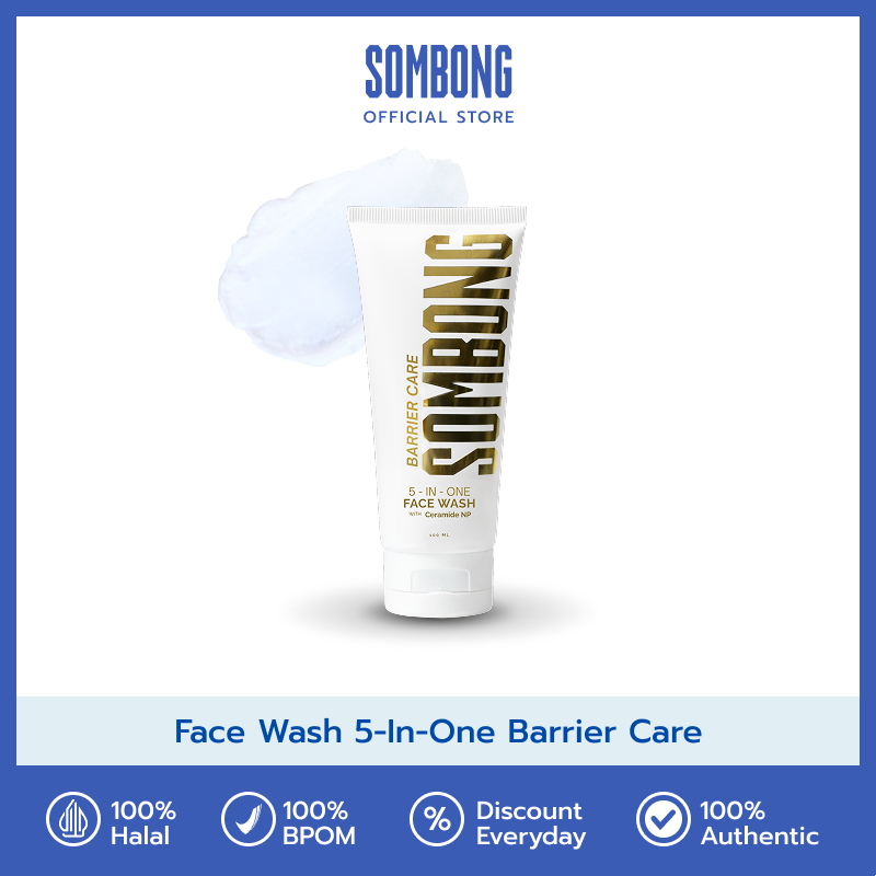 SOMBONG 5-in-1 Barrier Care Face Wash with Ceramide NP 100ml