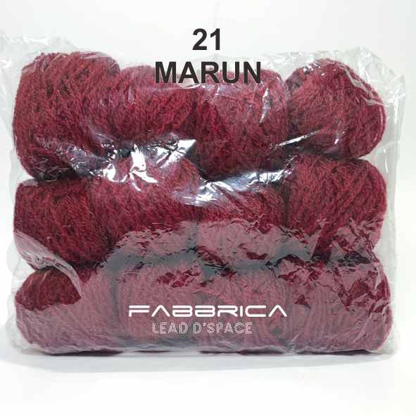 Benang Wool 80gr Jual 1 Lusin Isi 12 Gulung 6 Varian Warna Bahan Vonel Untuk Merajut dan Sulam