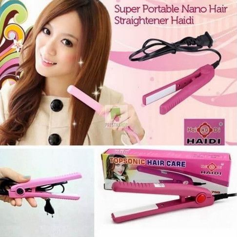 Haidi Catokan Mini Pelurus Rambut - HD 768 - Pink