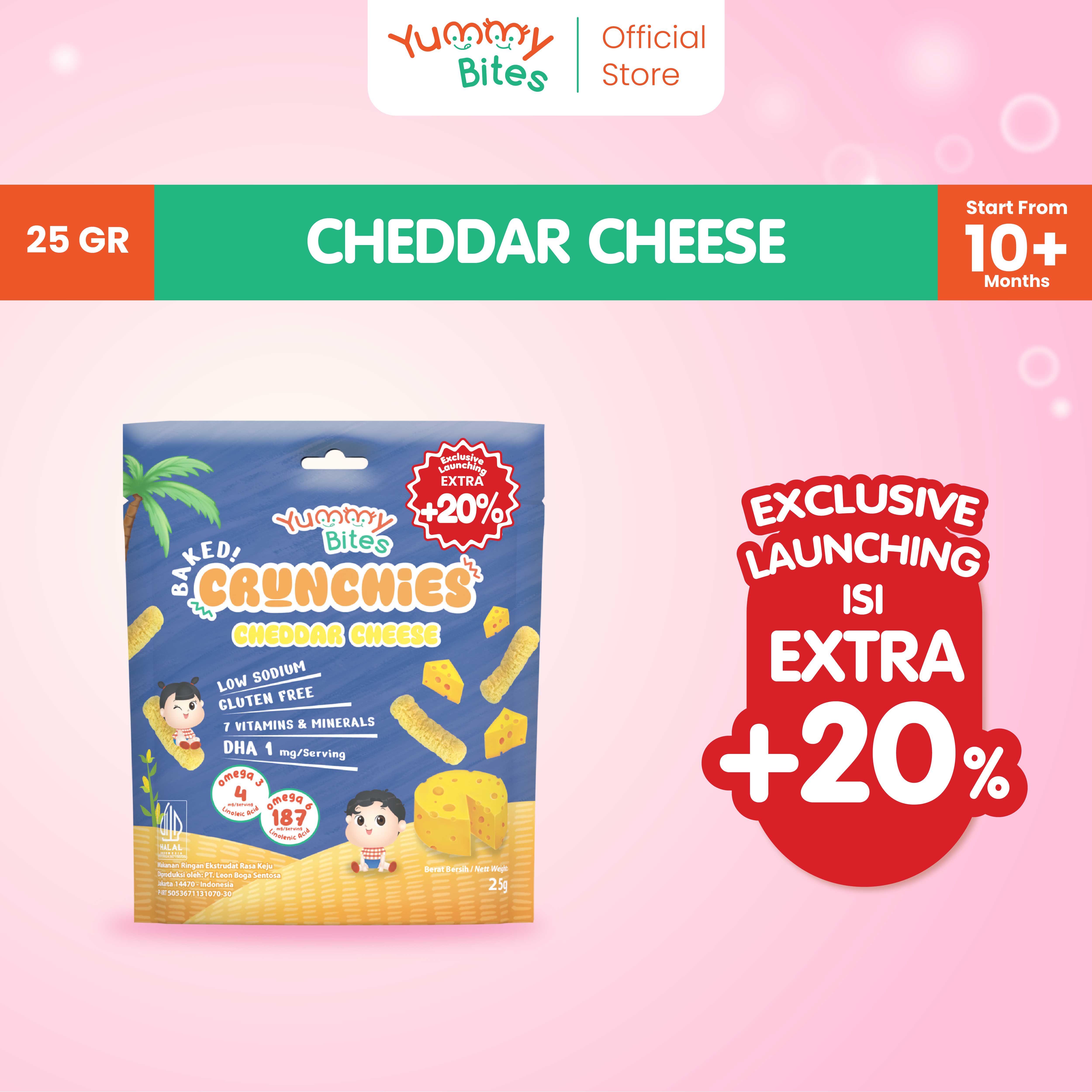 Yummy Bites Crunchies 25 GR Snack Baby/ Cemilan Anak