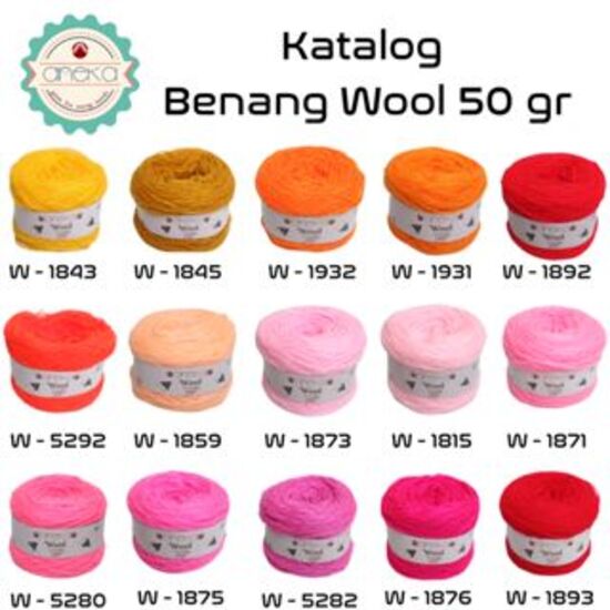 KATALOG - Benang Rajut Wool / Wol / Siet Yarn 30 dan 50 gram - PART 2