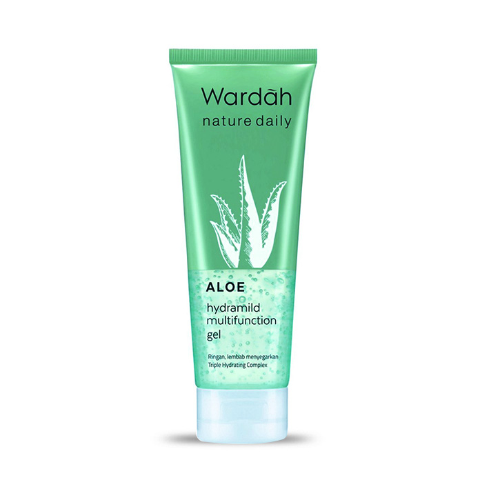 Wardah Nature Daily Aloe Hydramild Multifungtion Gel 100 ml / Pelembab muka / Skincare gel pelembab