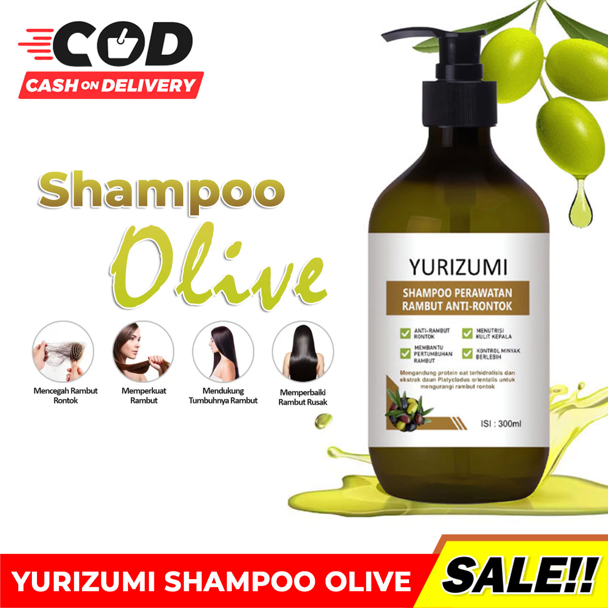 Shampoo Olive Penumbuh Rambut Cepat Anti Rontok Olive Sampo Penumbuh Rambut