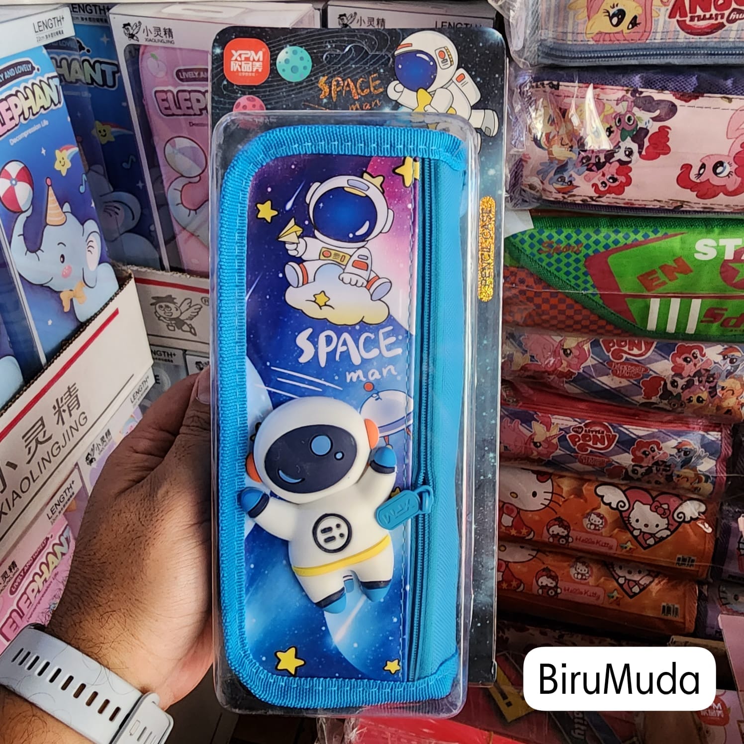 BELLINO - Kotak Pensil Squishy Tempat Pensil Anak Pencil Case Resleting Muat Banyak