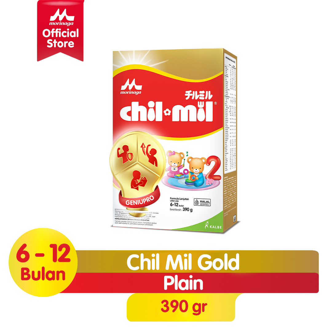 Morinaga Chil Mil Gold Geniupro Susu Formula Bayi Usia 6-12 Bulan 390gr