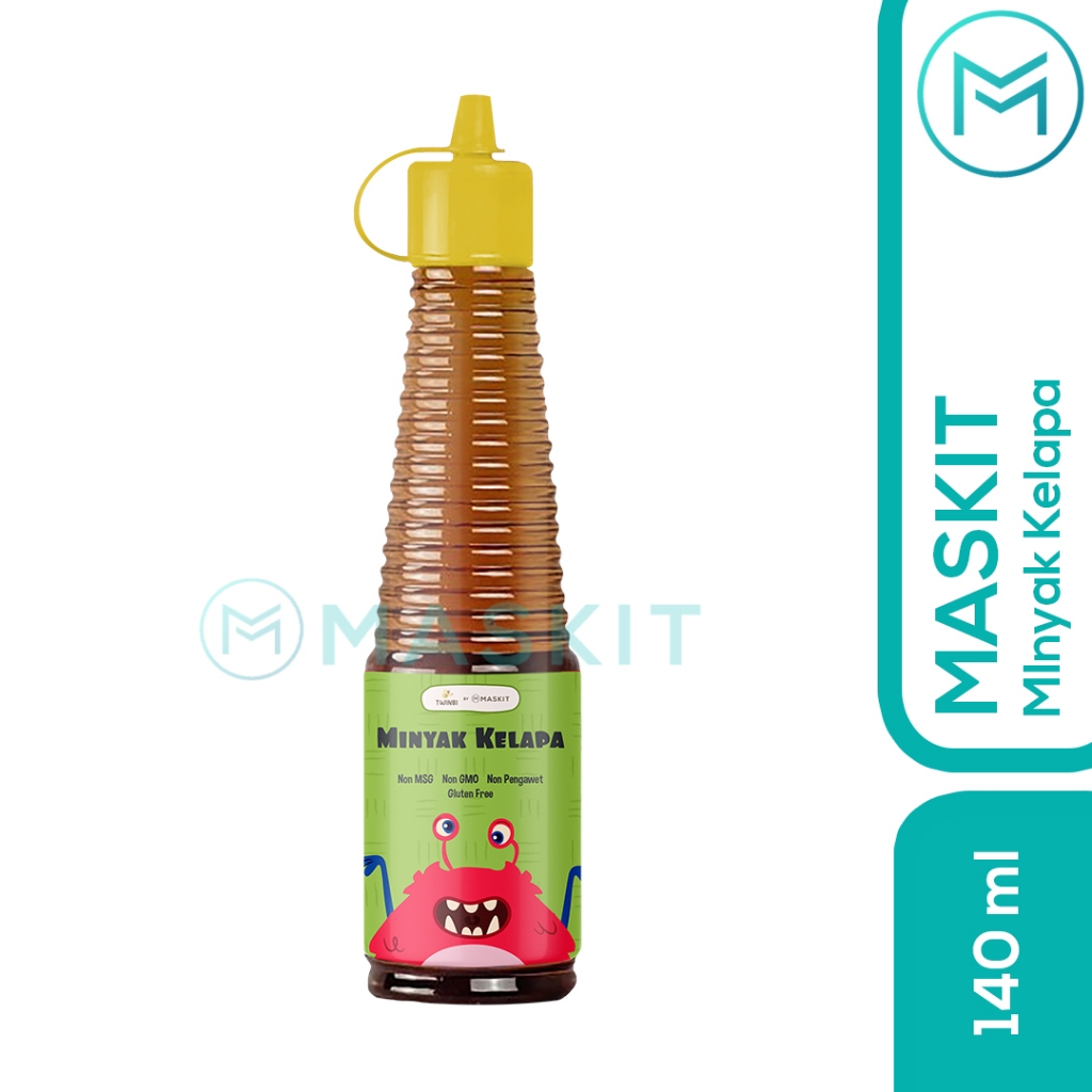 Maskit MPASI Minyak Ayam Kelapa VCO Bawang Garlic Wijen Fat Oil MPASI Bayi & Anak Twinbi 130ml