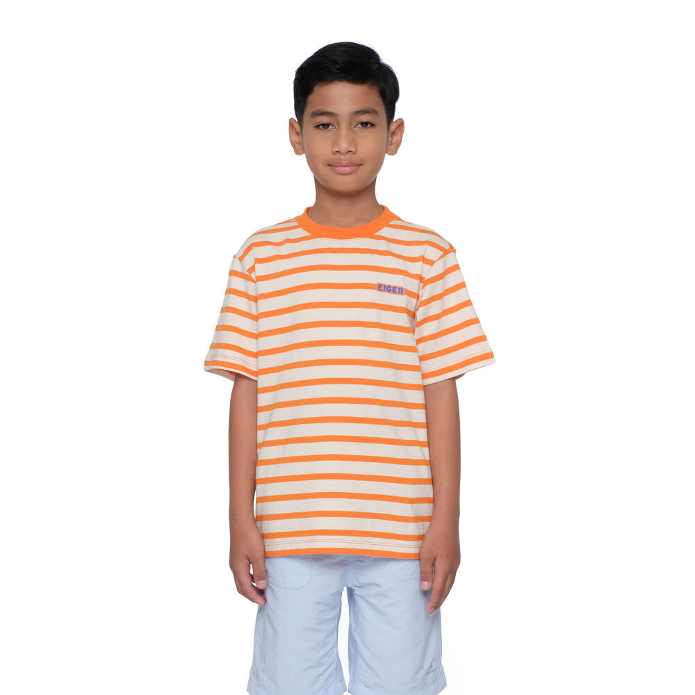 910010504 JR MOORLAND STRIPE SS TEES 1.0 - ORA