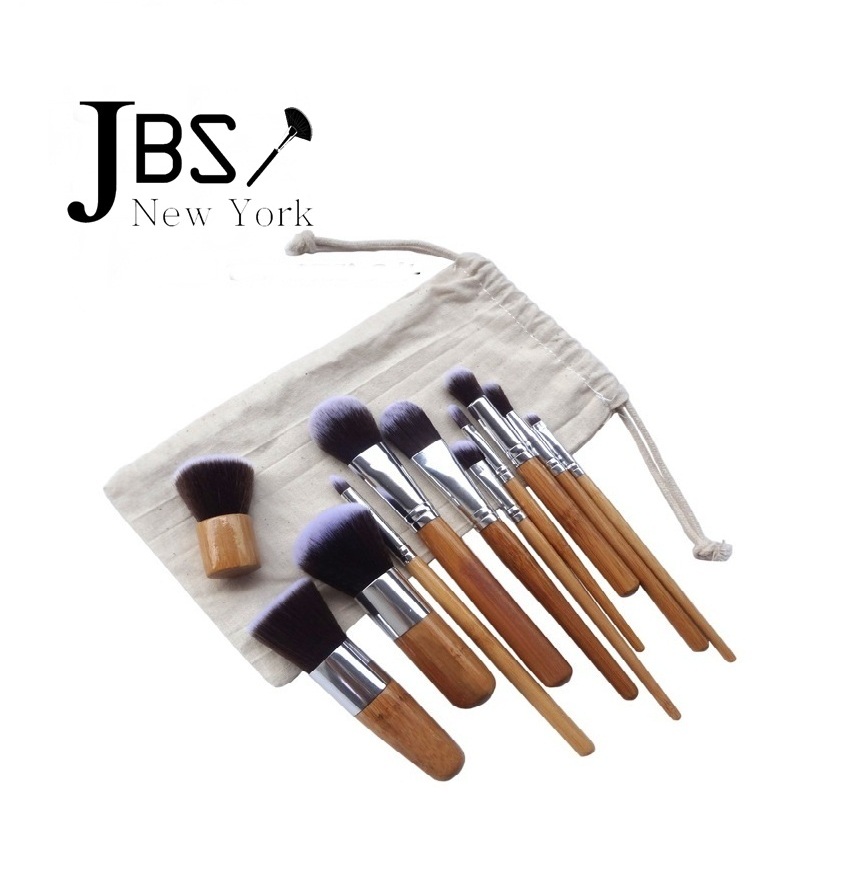JBS New York makeup brush 11pcs / makeup brush set 11pcs / kuas bamboo 11pcs K005 jbs new york makeup brush 11pcs / makeup brush set 11pcs / kuas bamboo 11pcs k005