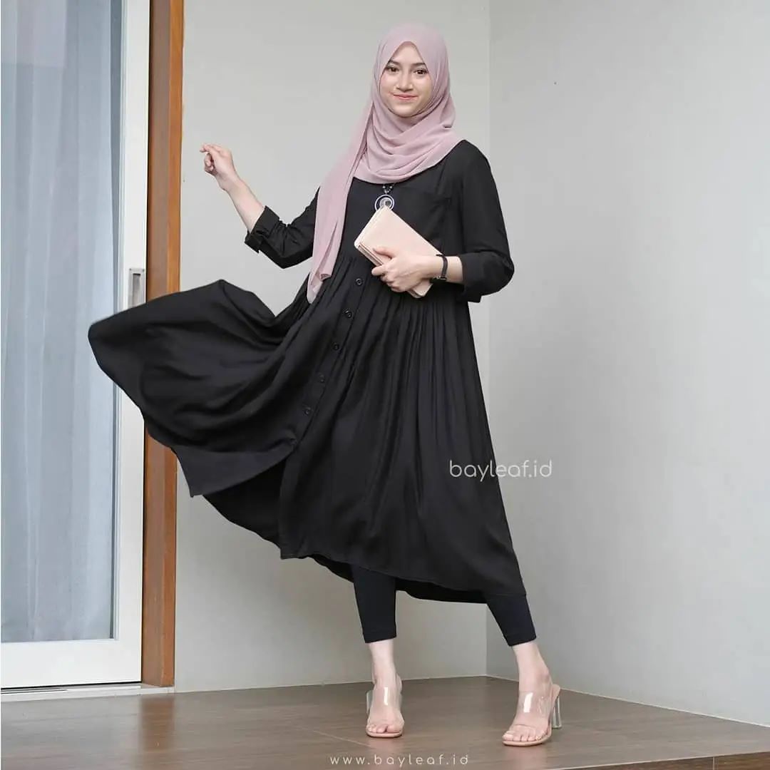 Baju Muslim Modern PRATIWI LONG TUNIK BL KATUN RAYON Tunik Wanita Terbaru 2021 Kekinian Atasan Wanita Long Tunik Long Tunik Jumbo Tunic Tunik Polos BEST SELLER