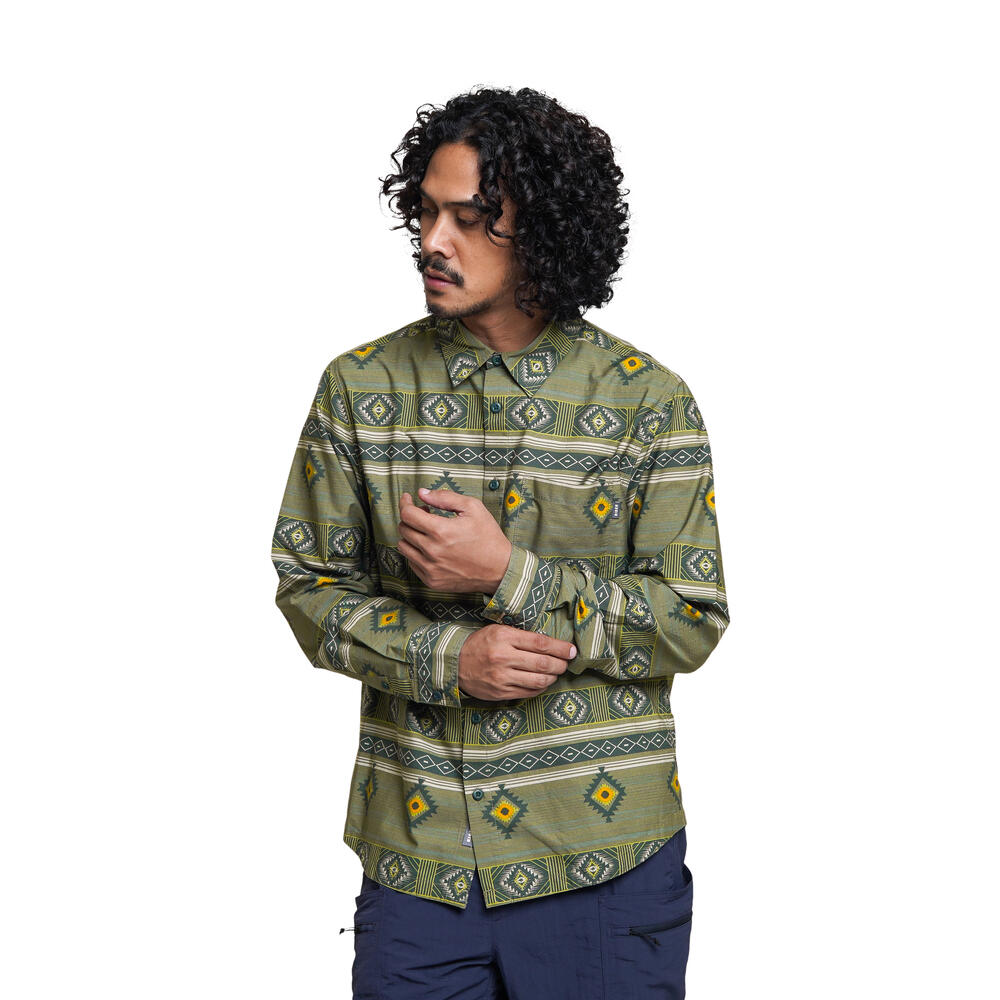 910009501 ETHNO SHIRT LS - GRE