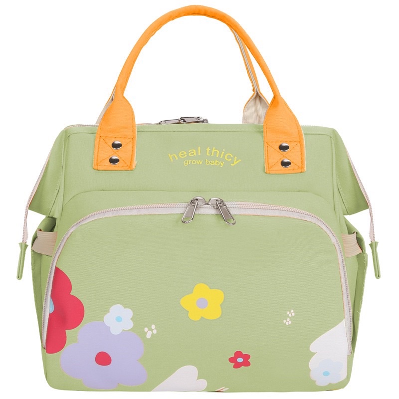 TAS BAYI 6002 - Tas Bayi Multifungsi HEALTHICY Baby Diapers Bag Perawatan Tas Perlengkapan Ransel Backpack - G1