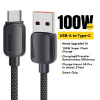 ESSAGER 7A 100W Kabel Data Usb Tipe A ke C Cepat Super Charge QC3.0 Pengisian Cepat 1m dan 2m Xiaomi IP