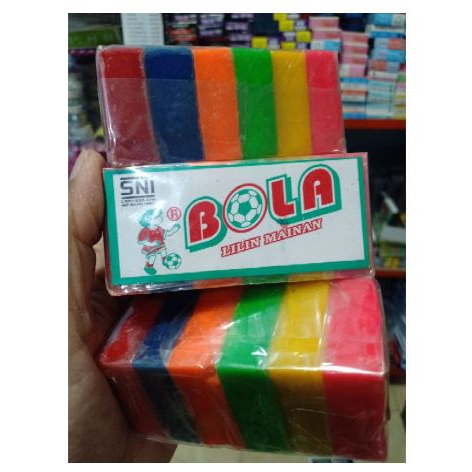 Plastisin Lilin Ukuran Besar Mainan Malam Merk BOLA Isi 6 Warna Permainan Anak Edukasi Playdough Playdoh Random Color Bahan Prakarya Kerajinan Craft Crafting Kids Toys Adonan Clay Shopping Arena Malang