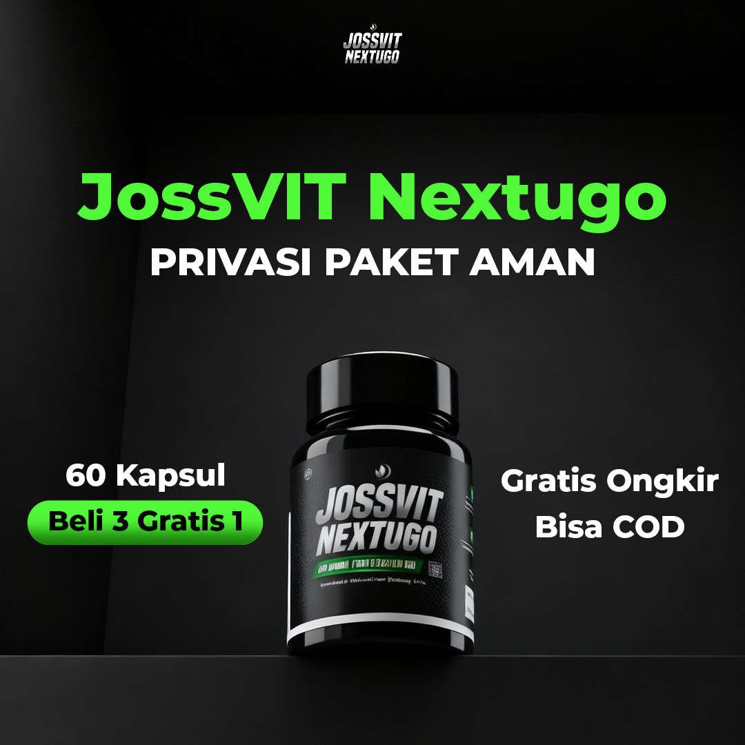 JossVIT Nextugo - Obat Herbal Stamina Pria & Vitalitas Pria - 30 & 60 Kapsul Bisa COD Gratis Ongkir