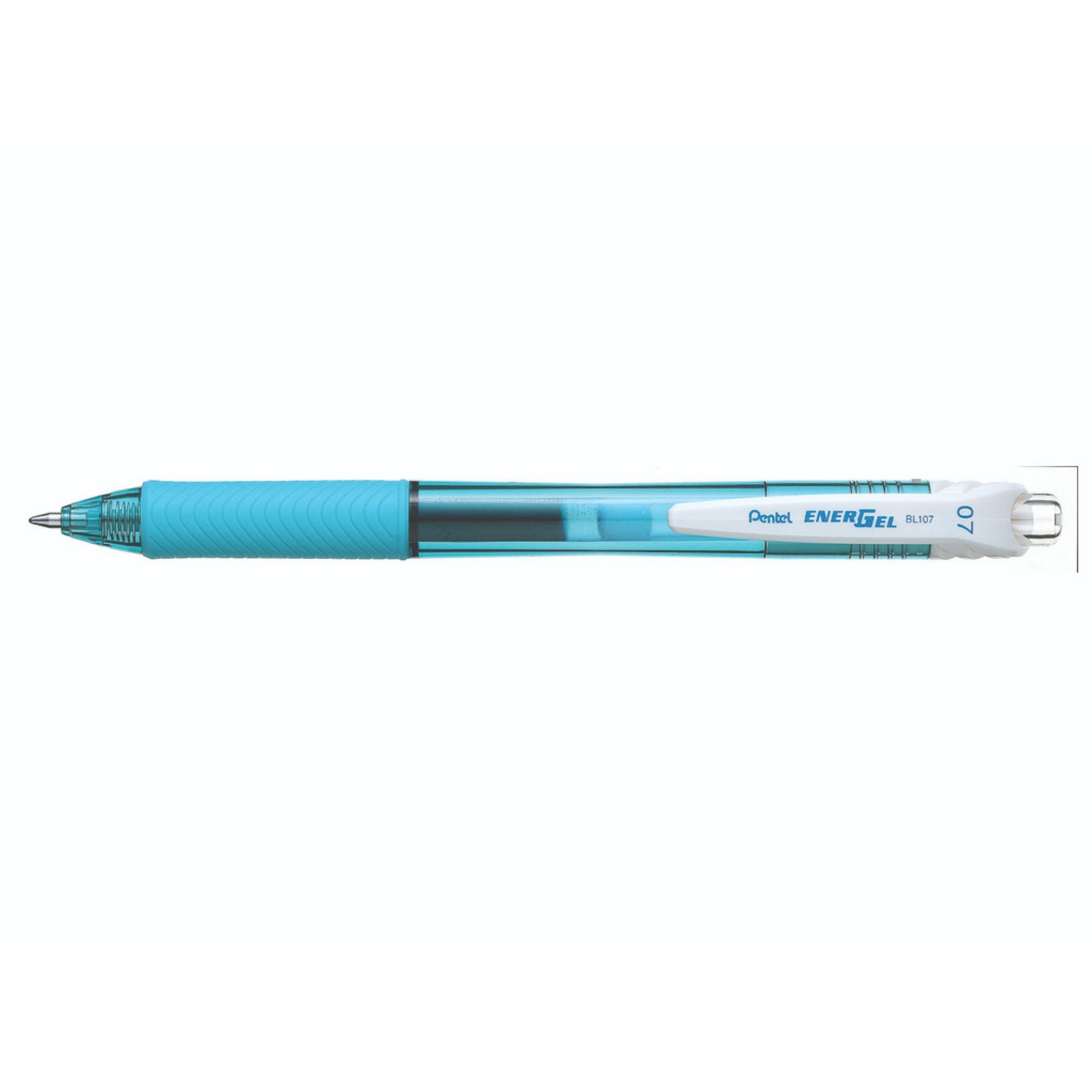 PENTEL PULPEN COLOUR BARREL GEL/BALLPOINT PEN TINTA 0.7MM TINTA WARNA BIRU