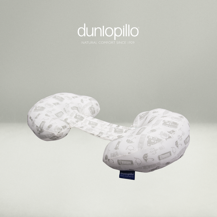 Dunlopillo Butterfly Maternity Pillow / Bantal ibu Hamil ( Premium ) Motif London Cream