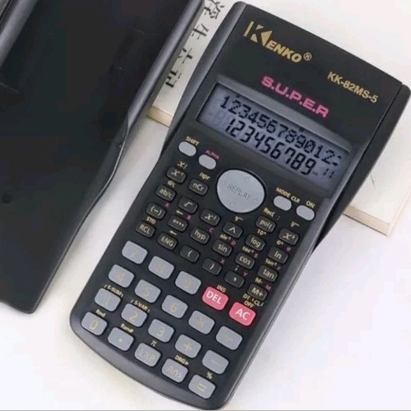 Kalkulator Sekolah Scientific KENKO 82MS 10 Digit - Calculator Ilmiah Ujian Sin Cos Tan
