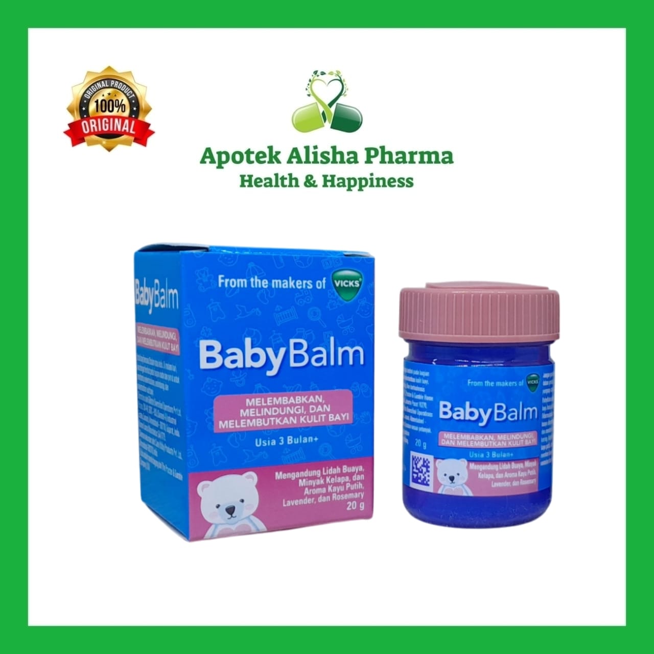 Vicks Baby Balsam 8gr / 20gr - BabyBalm Balsem Bayi