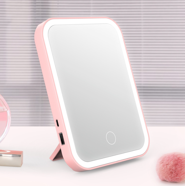 Murah Banget – Kaca Cermin Lampu Charge / Mirror Touch Screen LED / Cermin Makeup LED