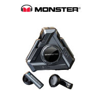 Monster XKT22 Wireless Bluetooth 5.4 Headphones Gaming Earbuds Cool Triangle Design Gamer Headset TWS Noise Reduction Earphones Hifi Stereo High Definition Communication With Microphone