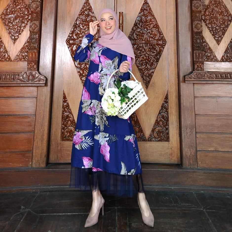 Baju Muslim Modern PERTIWI MAXI MC Bahan MONALISA CORAK GAMIS WANITA TERBARU 2020 Modern Remaja Motif Gamis Wanita Murah Gamis Wanita Jumbo Motif
