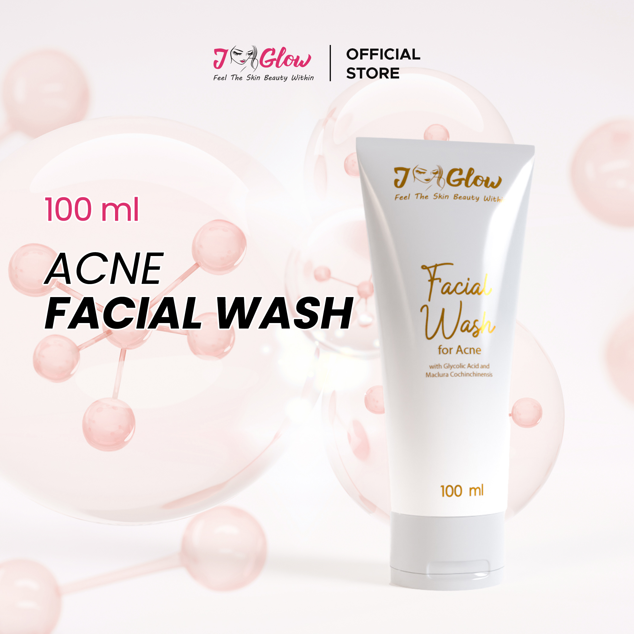 J-GLOW - Facial Wash For Acne Manfaat Untuk Perawatan Pada Kulit Berminyak Dan Berjerawat - 100ml
