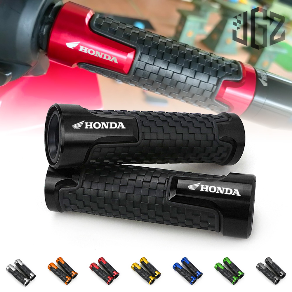 Motorcycle Aluminum Hand Grip Rubber Gel Handle Grips Handlebar Motorbike Accessory For HONDA Mio MSX125 PCX125 X-ADV CLICK150 RS150 CB650F CB150R CBR1000RR Zoomer 110