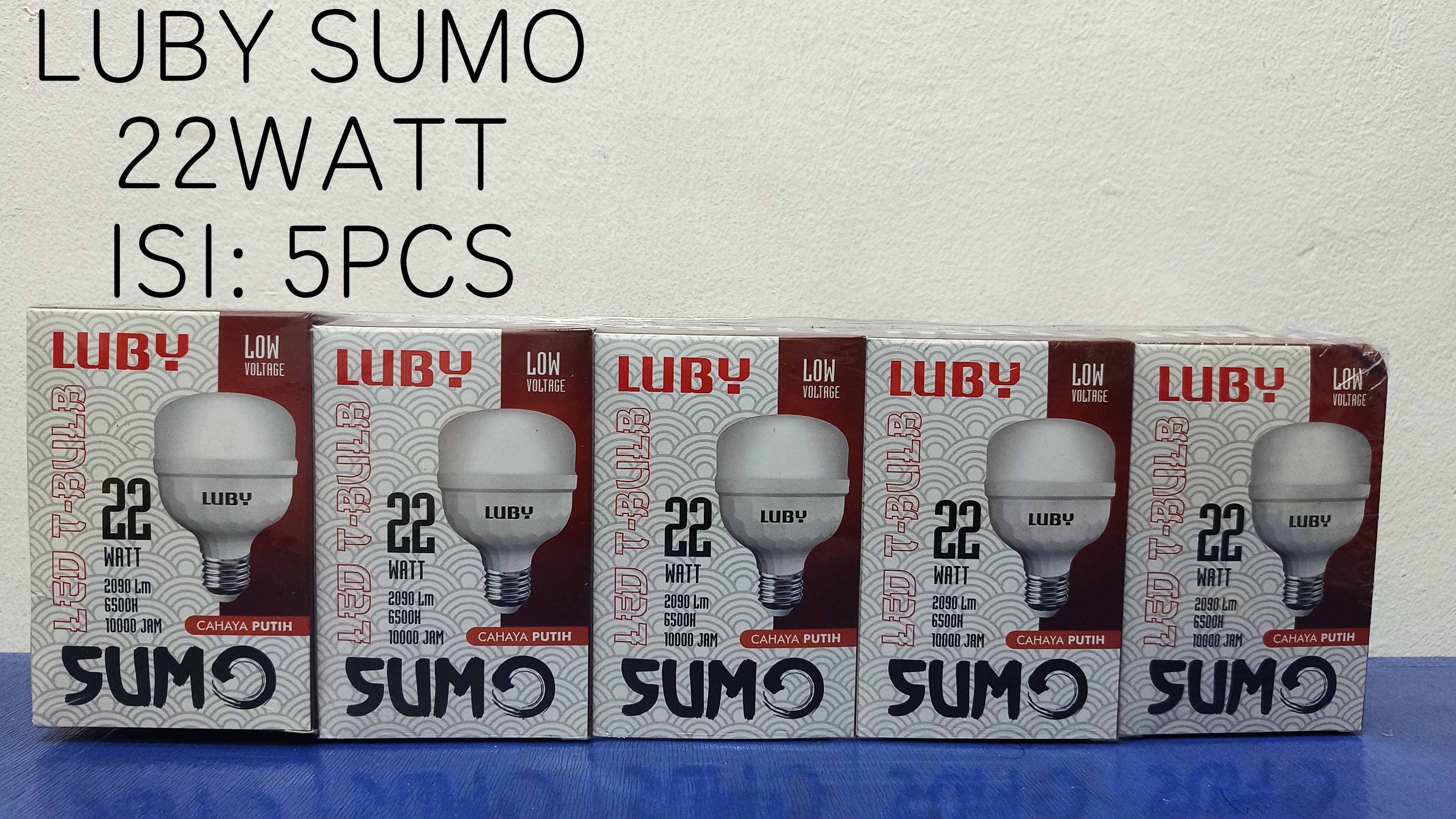 Paket 5PCS Bohlam LED Luby Sumo 16W 22W 30W PUTIH