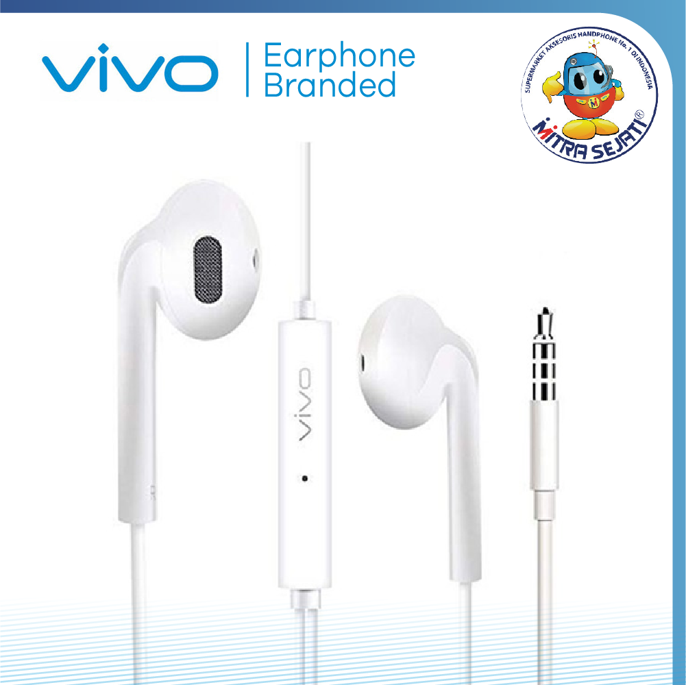 Handsfree Headset Earphone Branded Vivo -AHFVIV11CMO