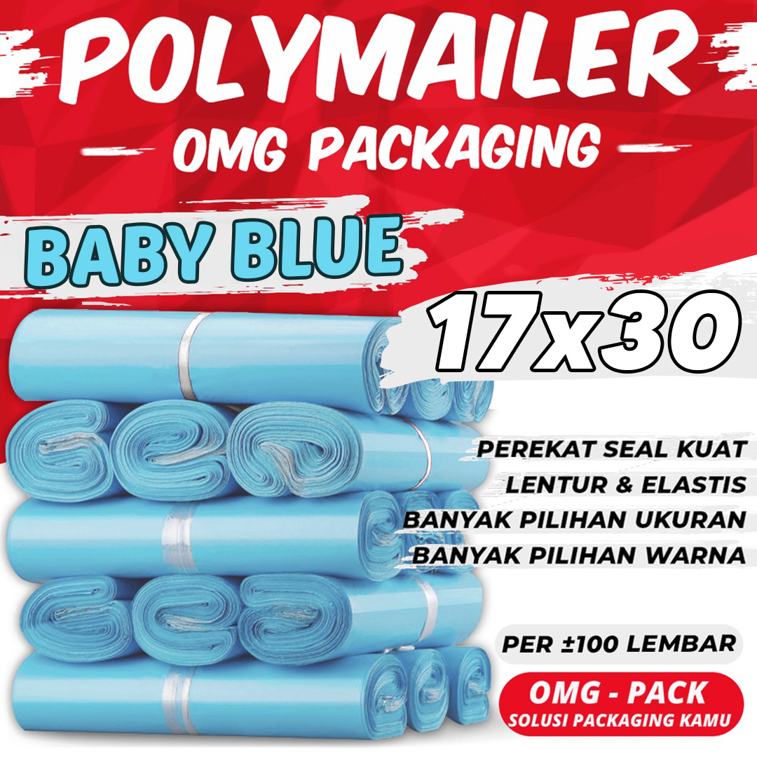 PLASTIK POLYMAILER 17X30 PREMIUM TEBAL WARNA LENGKAP LEM Kantong Amplop Packing Online Shop TERMURAH