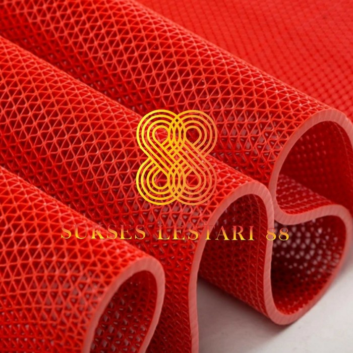 Keset Karpet PVC Anti Slip 60 x 90 - Jaring