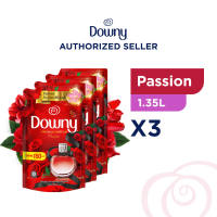 Downy Pelembut dan Pewangi Pakaian Keharuman Lembut - Passion Refill 1.35L x3