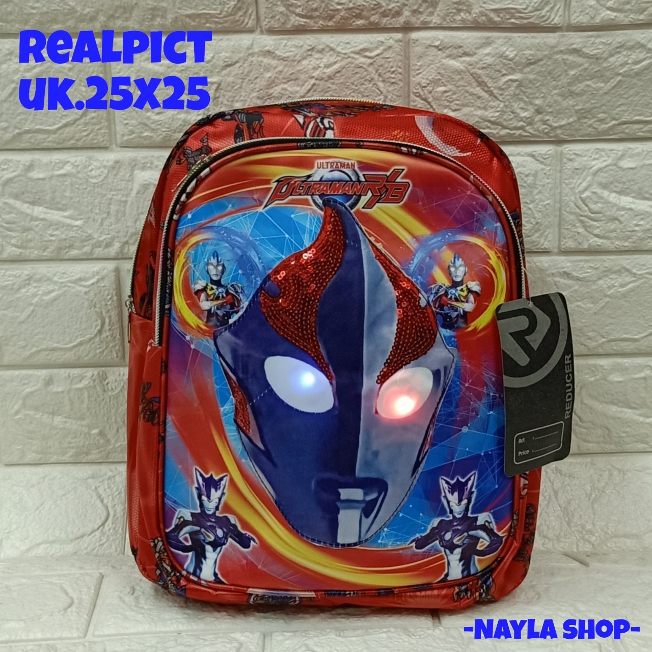 RANSEL ANAK / RANSEL SEKOLAH / RANSEL TK LED ULTRAMAN ransel anak / ransel sekolah / ransel tk led ultraman