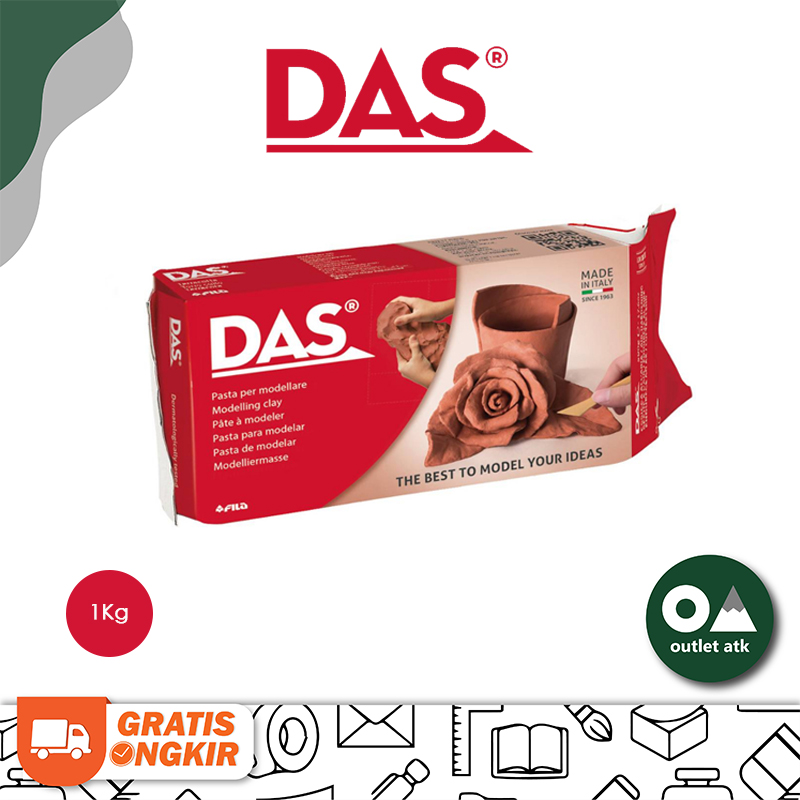 Tanah Liat Das Terracota 1Kg Modeling Clay Coklat