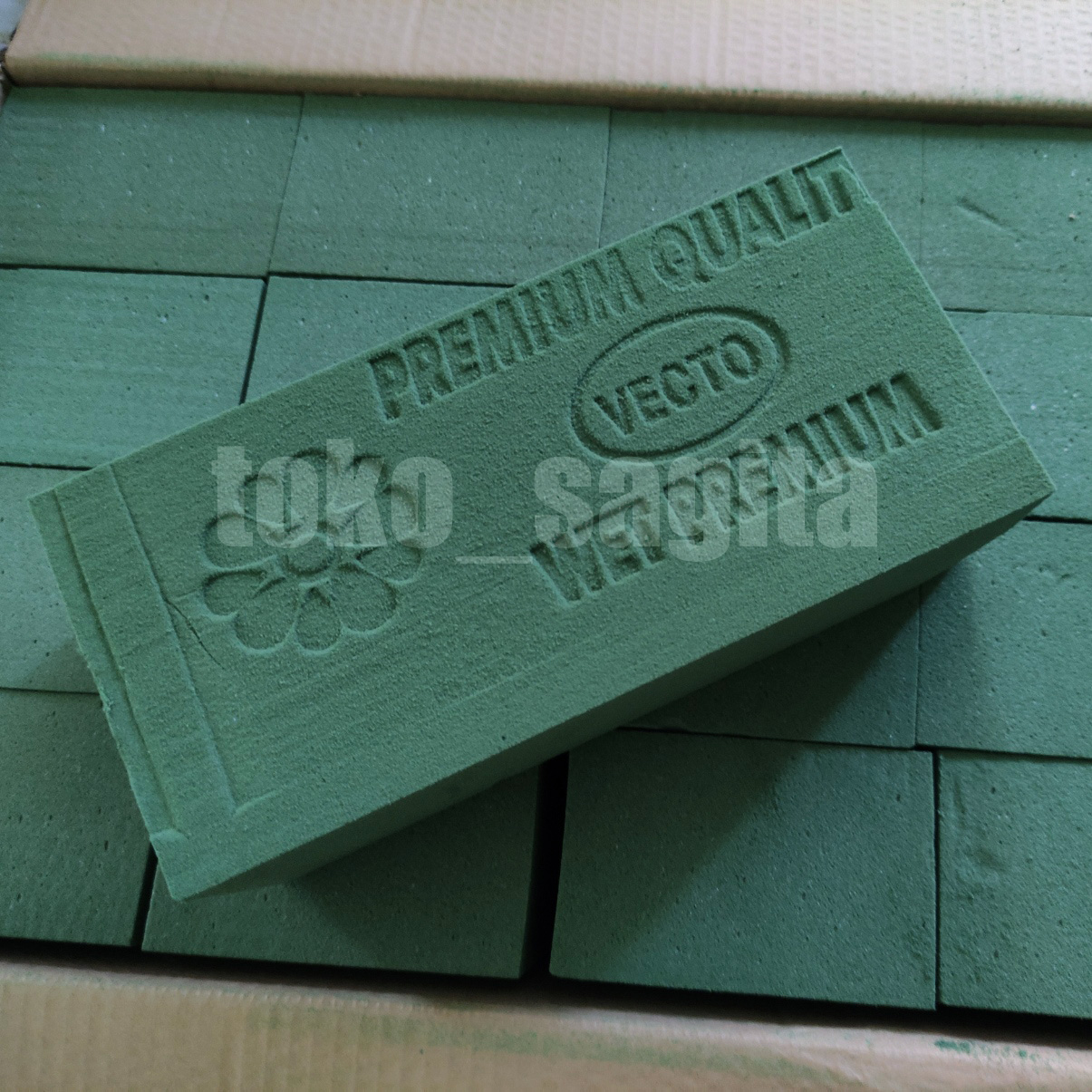 Wet Floral Foam - Busa Basah DUS - Oasis basah untuk tanaman hidup kualitas premium 1 box