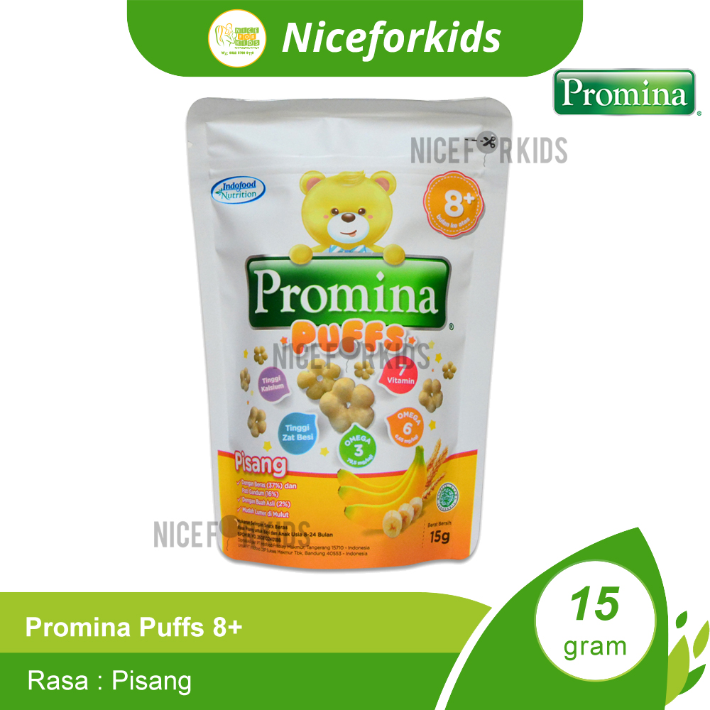 Promina Puffs Snack Bayi Rasa Pisang / Camilan Bayi dan Anak / Cemilan Bayi