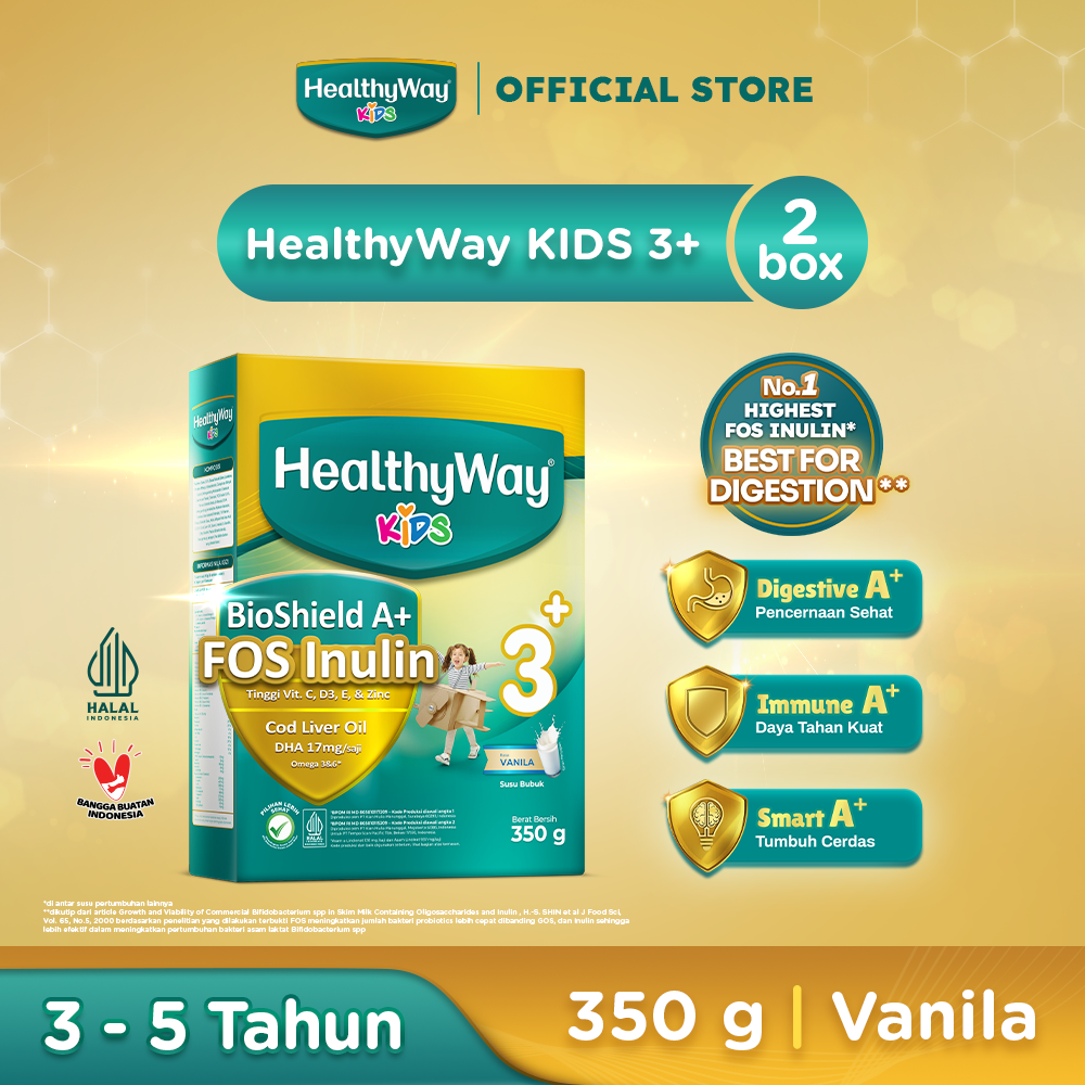 HealthyWay KIDS 3+ VNL /350G - 2 BOX - Exp : 04.2027