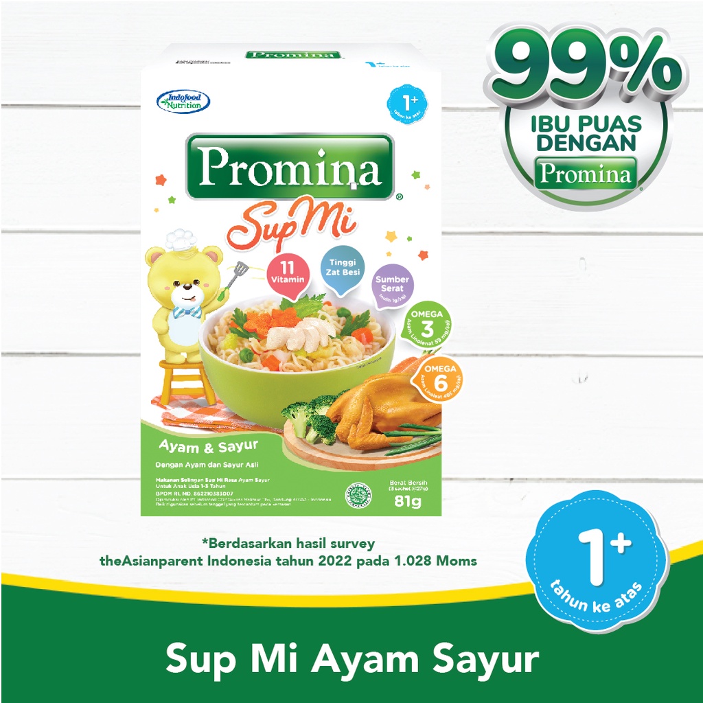 Promina Sup Mie Mi Batita Bayi MPASI Instan Ayam Daging Sayur Asli