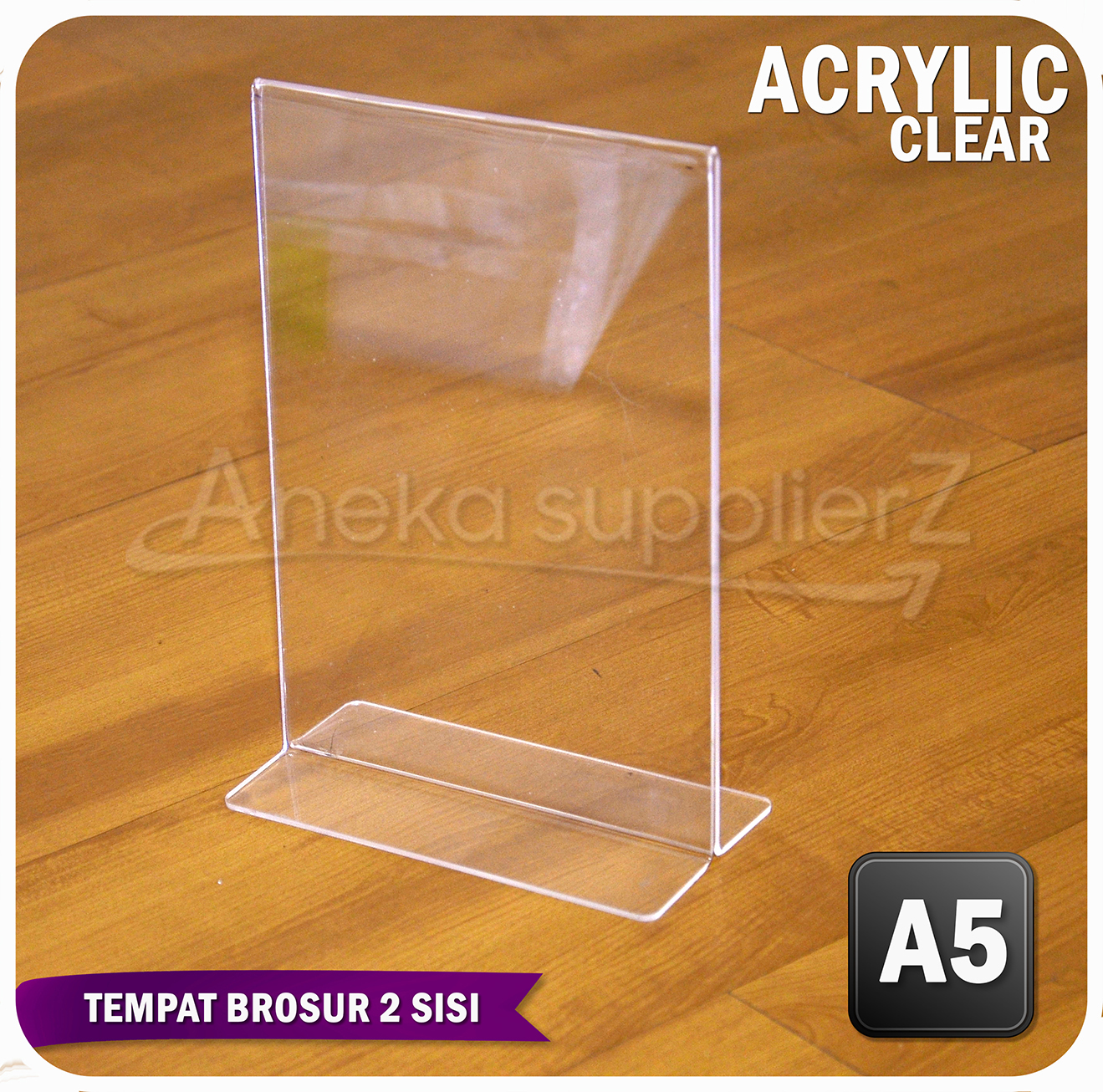 Tempat brosur/Poster akrilik A5
