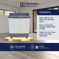 Electrolux Mesin Cuci Twin Tub EWS12386WA 12kg Power Pulsator - Anti Karat - AirTurbo
