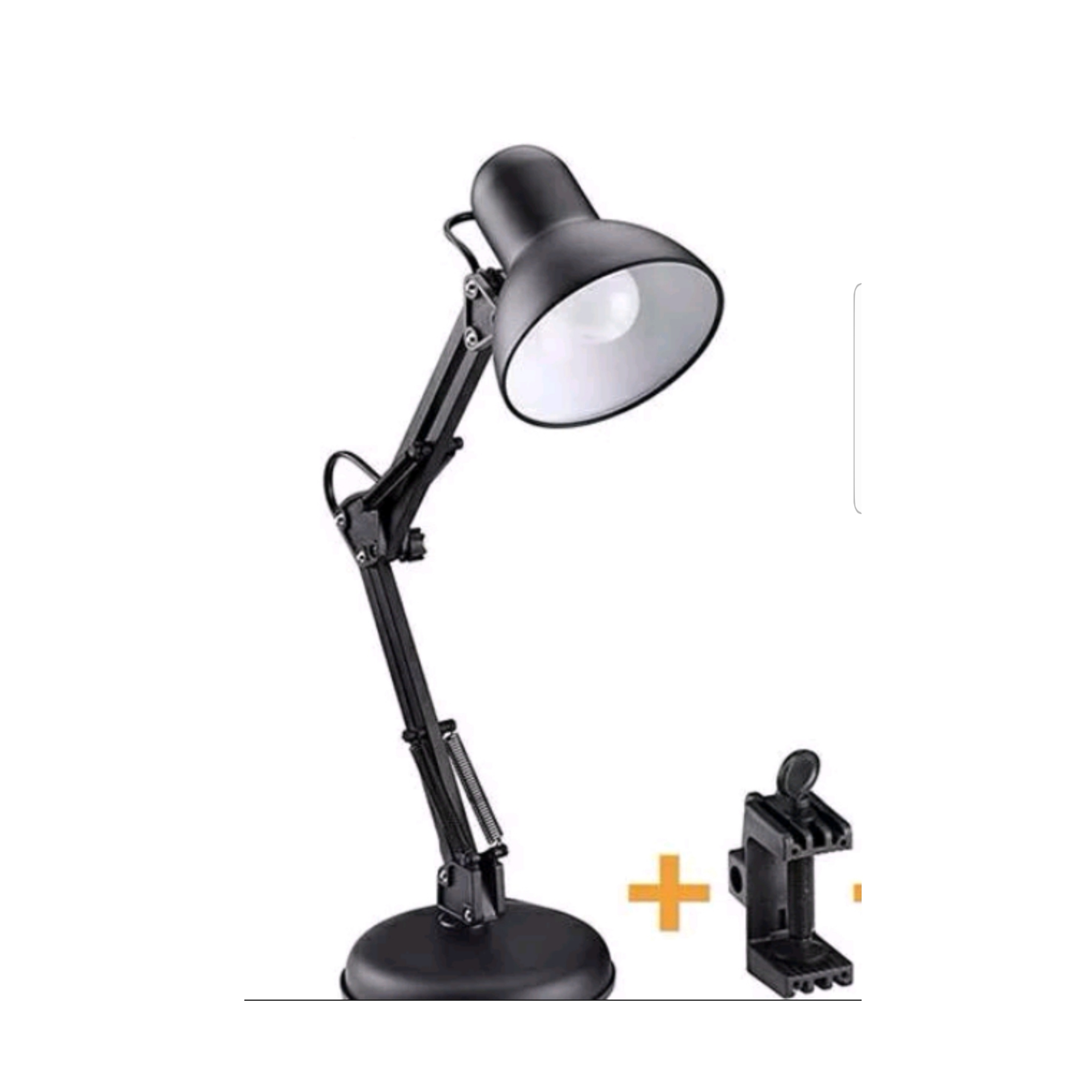 lampu meja - belajar - baca arsitek rotateable - jepit flexibel - portable