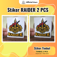 2 PCS Stiker Raider TNI AD Perisai Timbul 6x7 cm Motor AlFatih Army