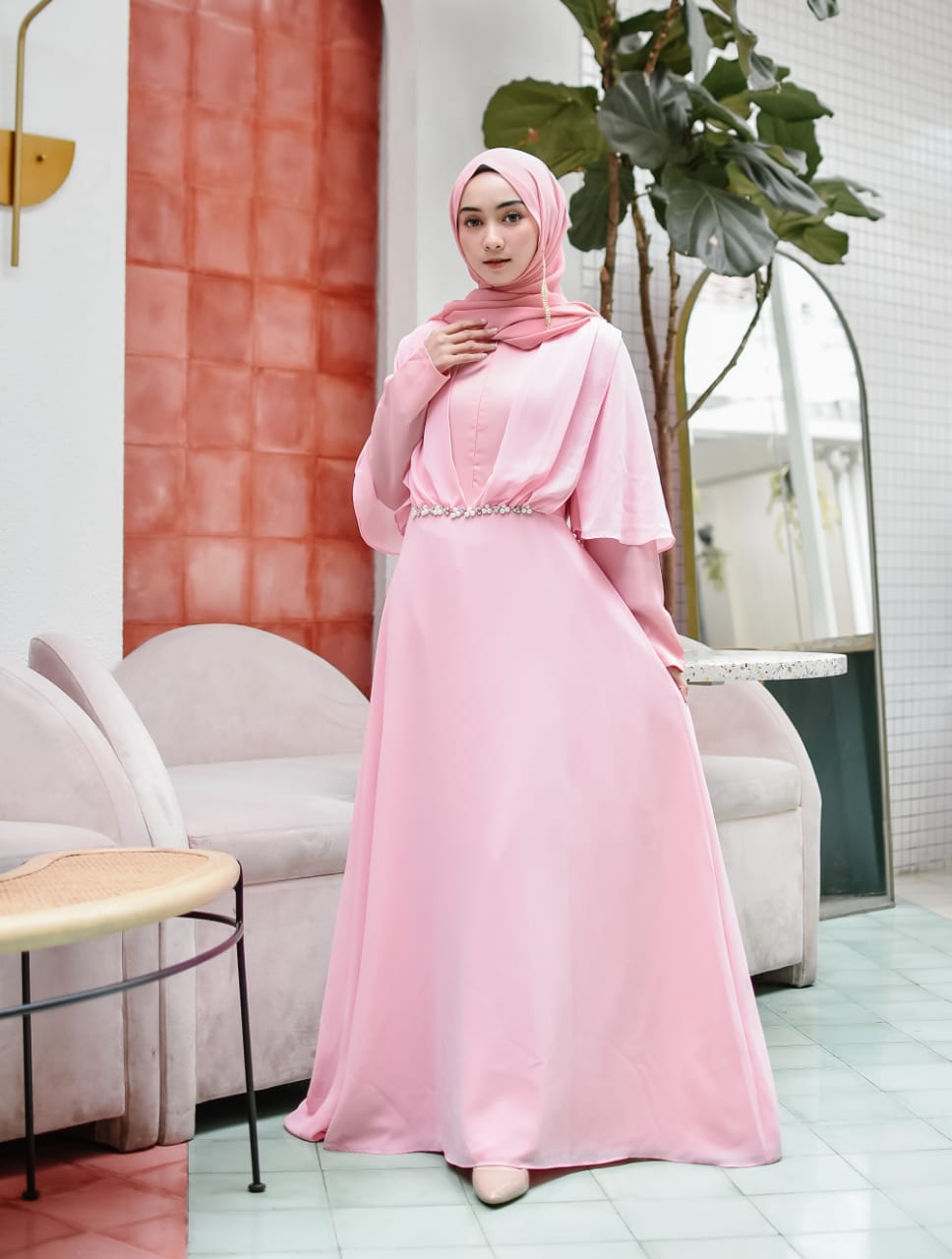 Baju Muslim Modern DAIRA DRESS Bahan MOSSCRAPE MIX FULL CERUTY Baju Gamis Remaja Gamis Wanita Gamis Remaja Terbaru 2021 Kekinian BEST SELLER