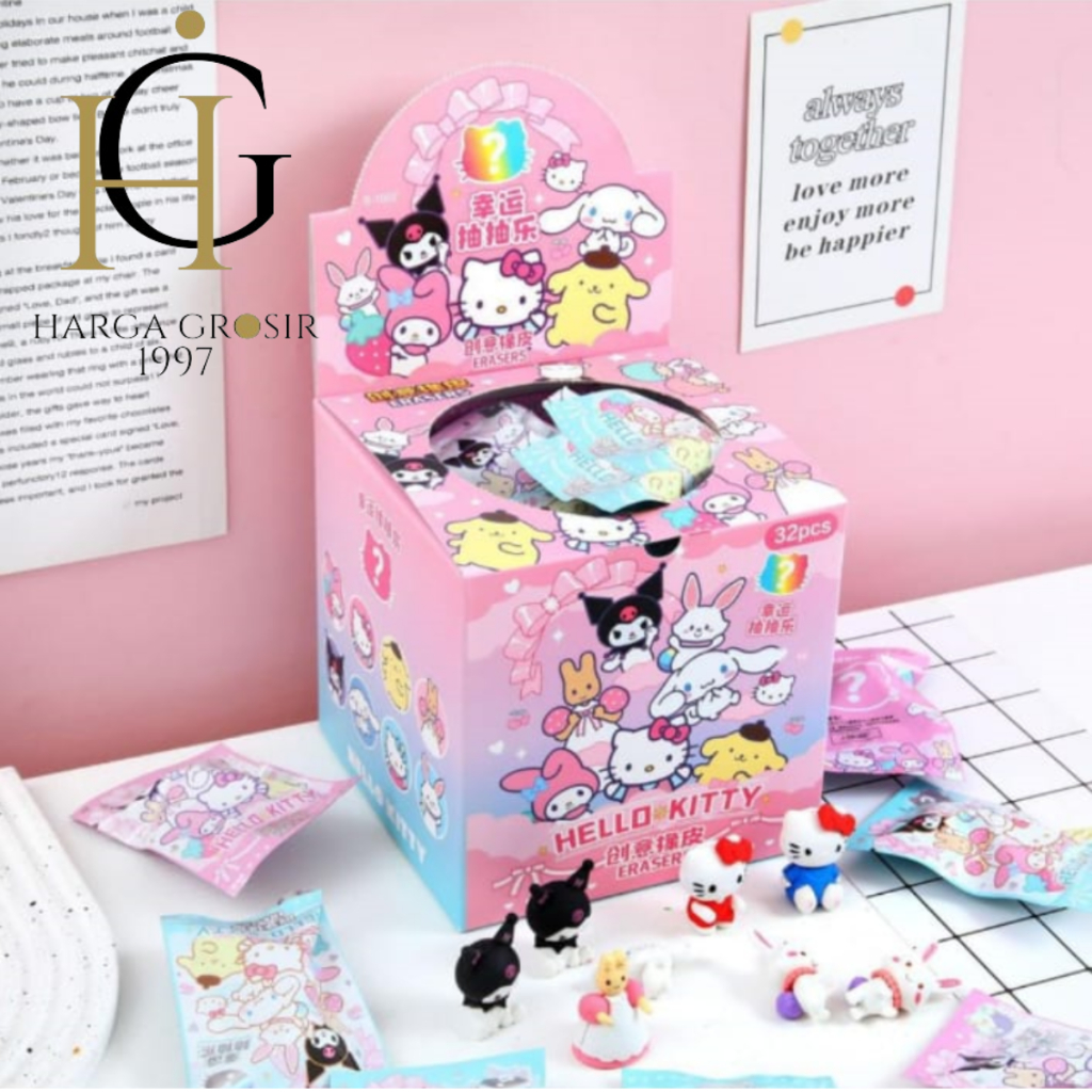 Penghapus Sanrio Mystery Bag Eraser Sanrio Cute Pencil Eraser Blind Box Sanrio Blind Bag Sanrio TERJANGKAU LUCU IMUT