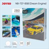 JOYKO Buku Tulis 1 Pack isi 10 Buku Bergaris Ruled Notebook NB-737