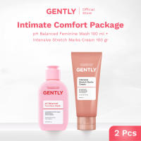 GENTLY pH Balanced Feminine Wash 100ml & 60ml - Pembersih Kewanitaan Kurangi Gatal Bau Keputihan - Natural & Lembut untuk kulit Sensitive - Dermatologically & Hypoallergenic