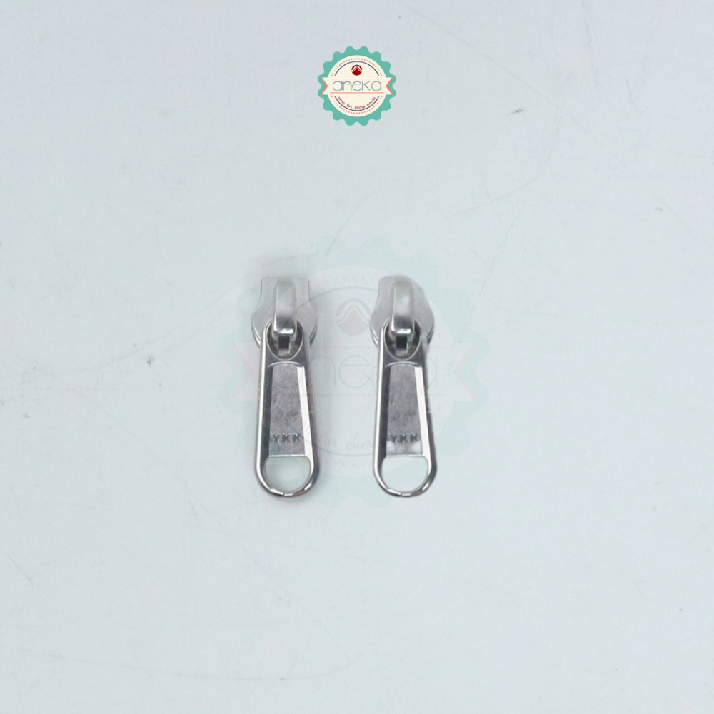 KATALOG - [2PCS] Kepala Ritsleting YKK No. 5 Emas / Silver
