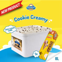 Campina 8 Liter Cookie Creamy - Es Krim